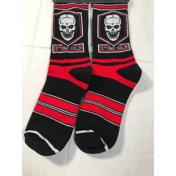 Odd Sox WWE Stone Cold Steve Augustin Knit Crew Socks - Picture 3 of 4